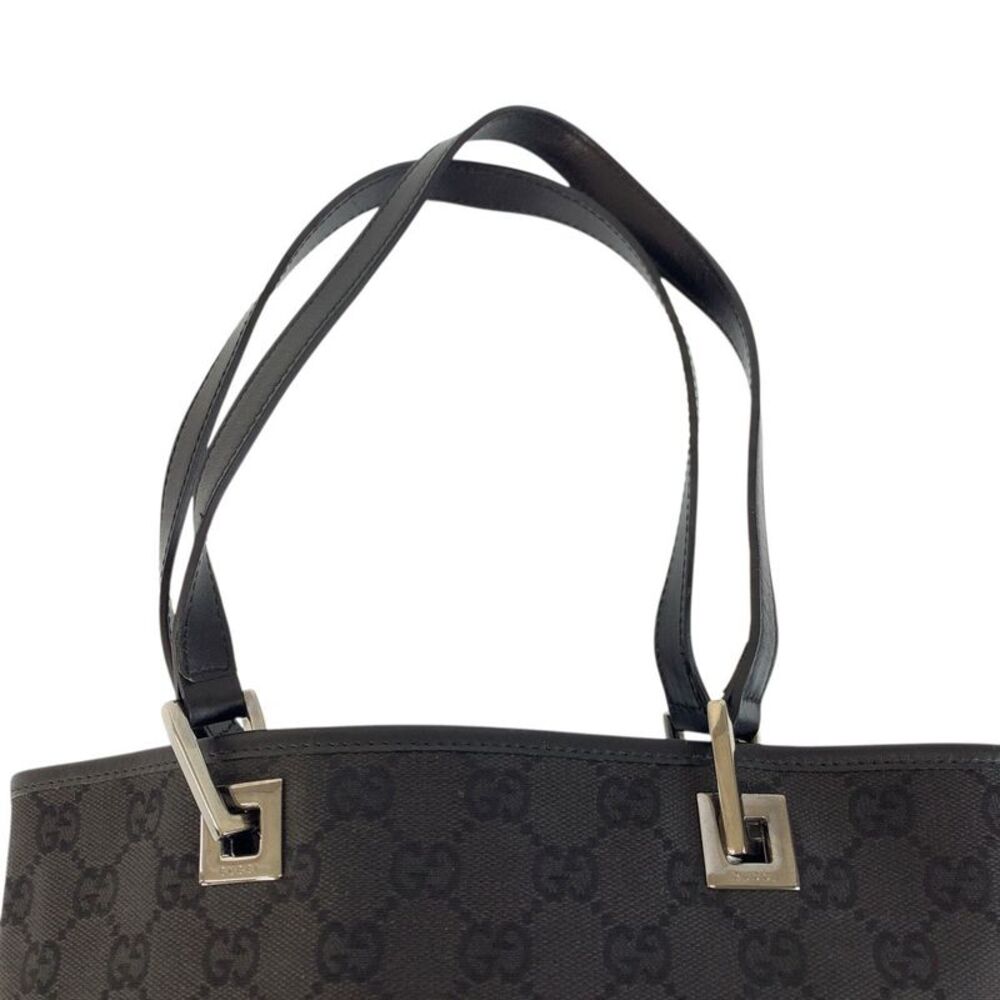 Gucci GG Canvas Leather Tote Bag - Picture 6 of 10